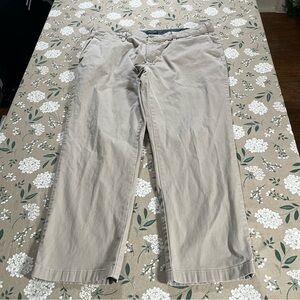 Nautica Deck Pant Mens 40x30 Beige Classic Fit Chino Preppy Business Casual